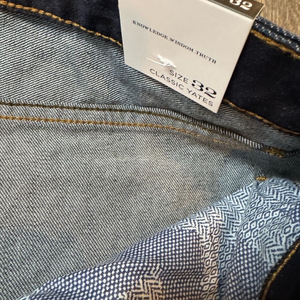 Robert Graham New Men's Straight Jeans in Dark Indigo 32/30 - Picture 4 of 10